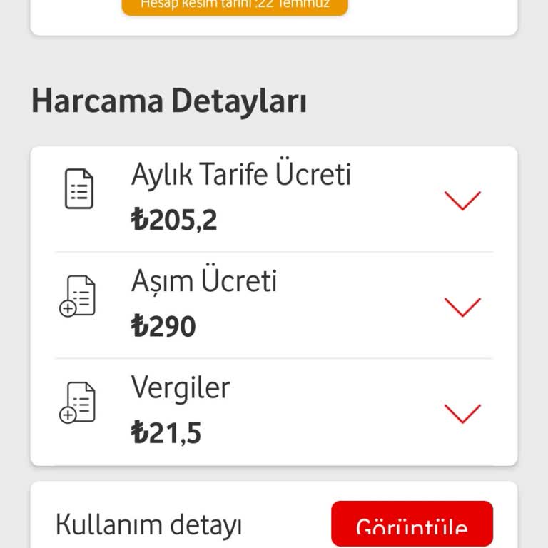 Vodafone Aşım Ücreti Mağduriyeti Ve İade Talebim