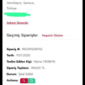 İptal Edilen Sipariş Ve İade Sorunu: Bilgilendirme Ve Müşteri Hizmetleri Yetersizliği
