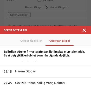Bilet Güzergahı ve İptal Sürecinde Yaşanan Sorun