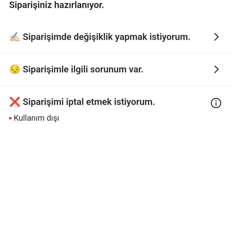 Siparişimin Bir Saattir Gelmemesi Ve Müşteri Desteğine Ulaşamamak