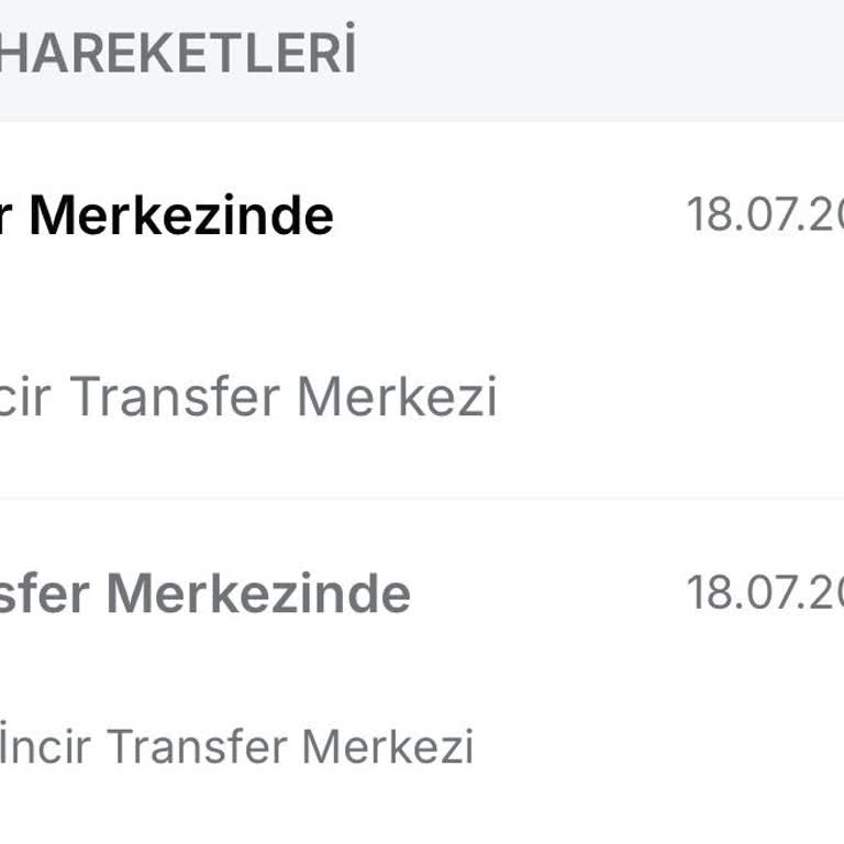 Trendyol Express İzmir- İncir Transfer Merkezi Şikayeti