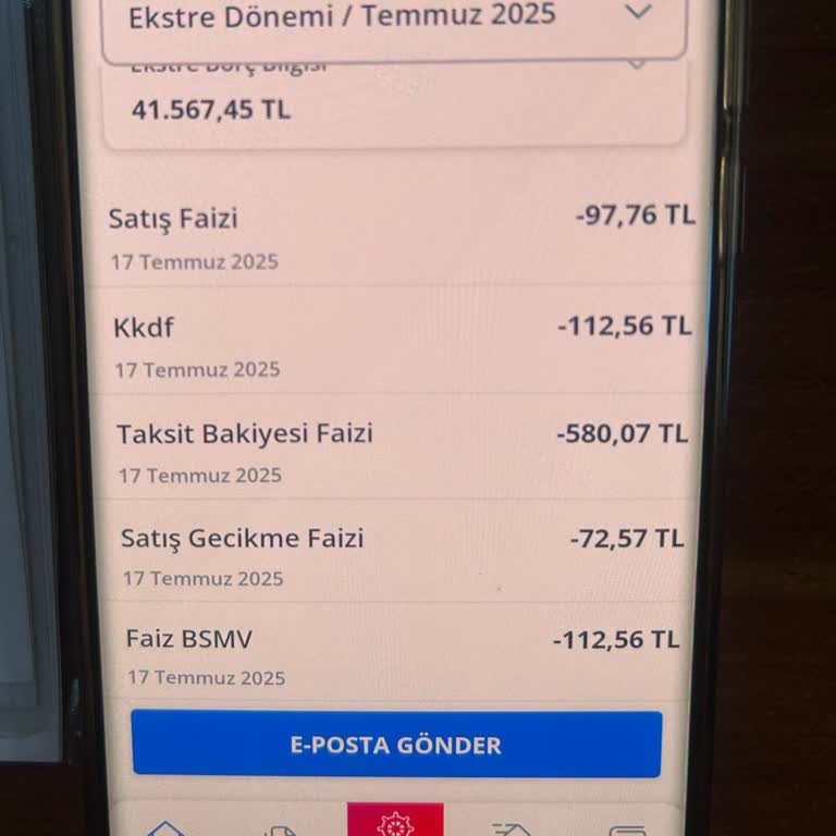 Mobil Uygulamadaki Tarih Hatası Nedeniyle Haksız Faiz Yansıtılması