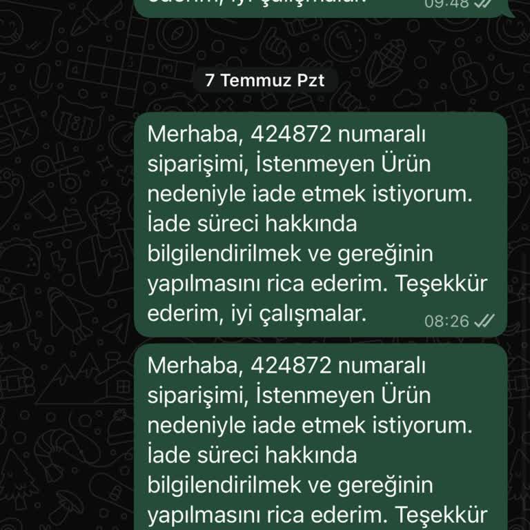 İade Ücreti 9 Gündür Yatırılmadı, Müşteri Hizmetleri Yanıt Vermiyor