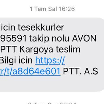 PTT Kargo Teslimat Gecikmesi Ve Avon Müşteri Hizmetlerinde Yaşanan Mağduriyet