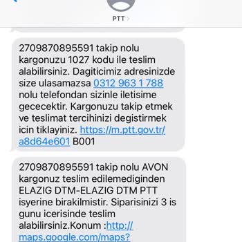 PTT Kargo Teslimat Gecikmesi Ve Avon Müşteri Hizmetlerinde Yaşanan Mağduriyet