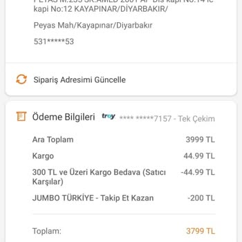 Yanlış Ürün Gönderimi Ve Stok Sorunu Nedeniyle Yaşanan Mağduriyet