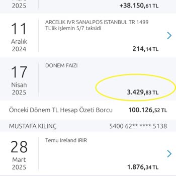 Yapı Kredi'den Haksız Faiz Ve Fazla Tahsilat Şikayeti