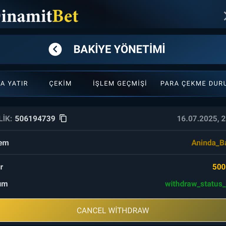 Dinamitbet Kazancım 2 Gündür Ödenmiyor, Mağdur Ediliyorum!