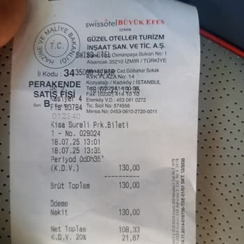 Swiss Hotel Otoparkında Sürpriz Ekstra Ücret Şoku Yaşadım