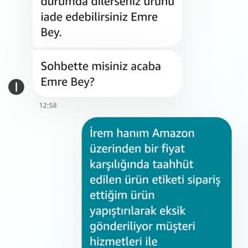 Yanlış Ürün Gönderimi Ve Eksik Bilgilendirme Mağduriyeti