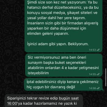 Yanlış Ürün ve Gecikmeli Teslimat Sonrası Yetersiz Çözüm