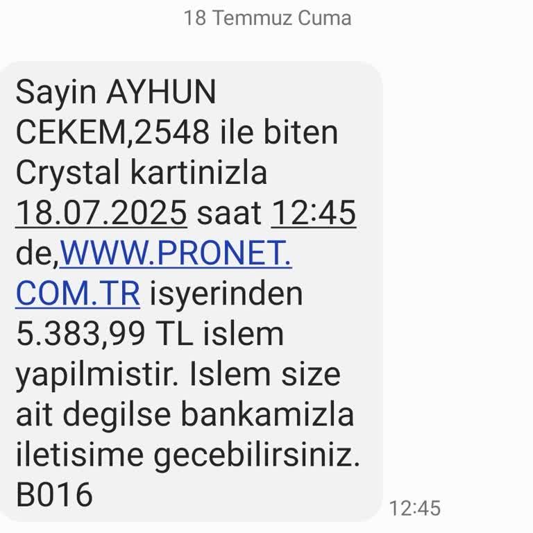 Bilgilendirme Yapılmadan Yüksek Ücret Tahsilatı