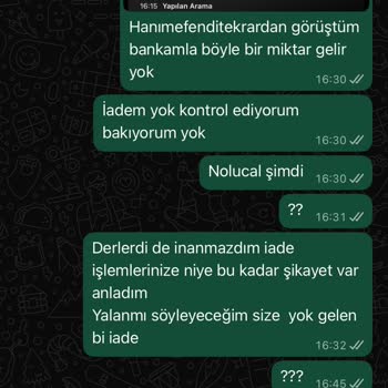 İade Ücreti Hesabıma Yatmadı, Sorunum Çözülmüyor
