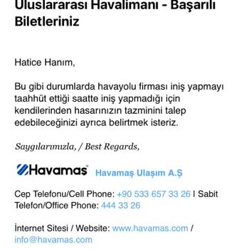 Uçak Gecikmesi Nedeniyle Havalimanı Servis Bileti Mağduriyeti