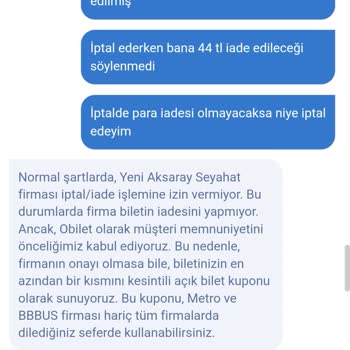 Bilet İptalinde Eksik İade Ve Yetersiz Bilgilendirme