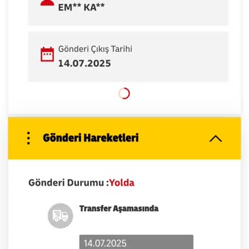 Kargom Günlerdir Transfer Aşamasında Bekliyor