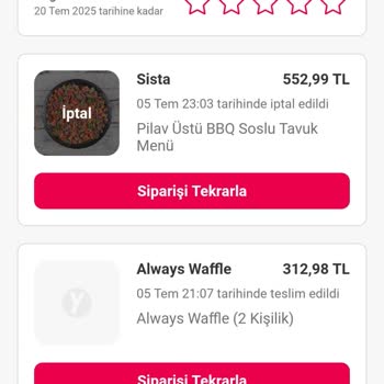 Yemek Sepeti'nde İptal Edilen Siparişler Ve İade Sorunu
