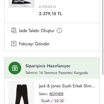 Boyner Siparişim Günlerdir Kargoya Verilmedi Müşteri Hizmetleri İlgisiz Kaldı