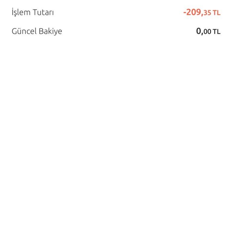 Bilgilendirme Yapılmadan Hesabımdan 210 TL Ücret Kesildi