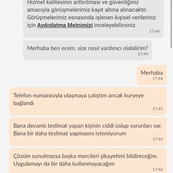 Trendyol Express Kuryesinin Üslup Sorunları Ve Yetersiz Müşteri Desteği