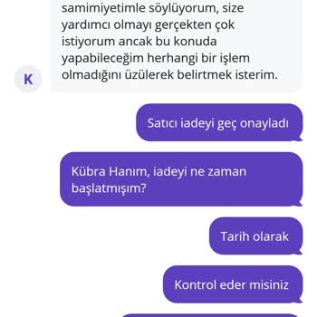 İade Sonrası Kuponum Geri Verilmedi Mağduriyetim Giderilmedi