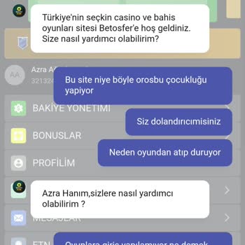Site Üzerinde Oyunlara Müdahale Ve Yetersiz Müşteri Desteği