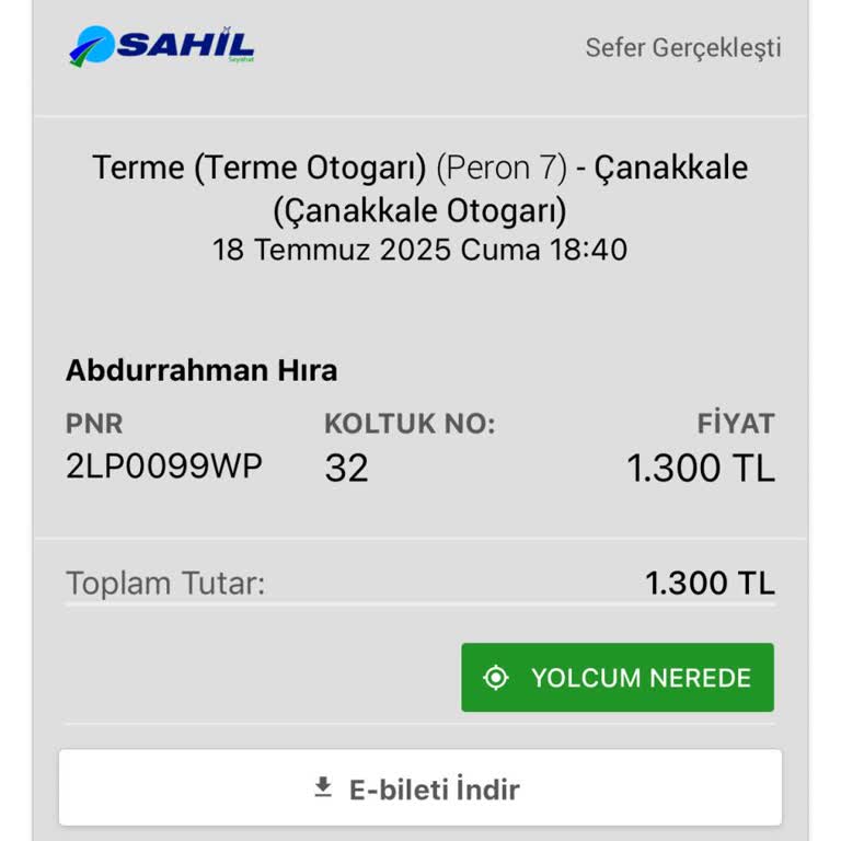 Otobüs Bileti Sonrası İletişim Eksikliği Mağduriyet Yaşattı