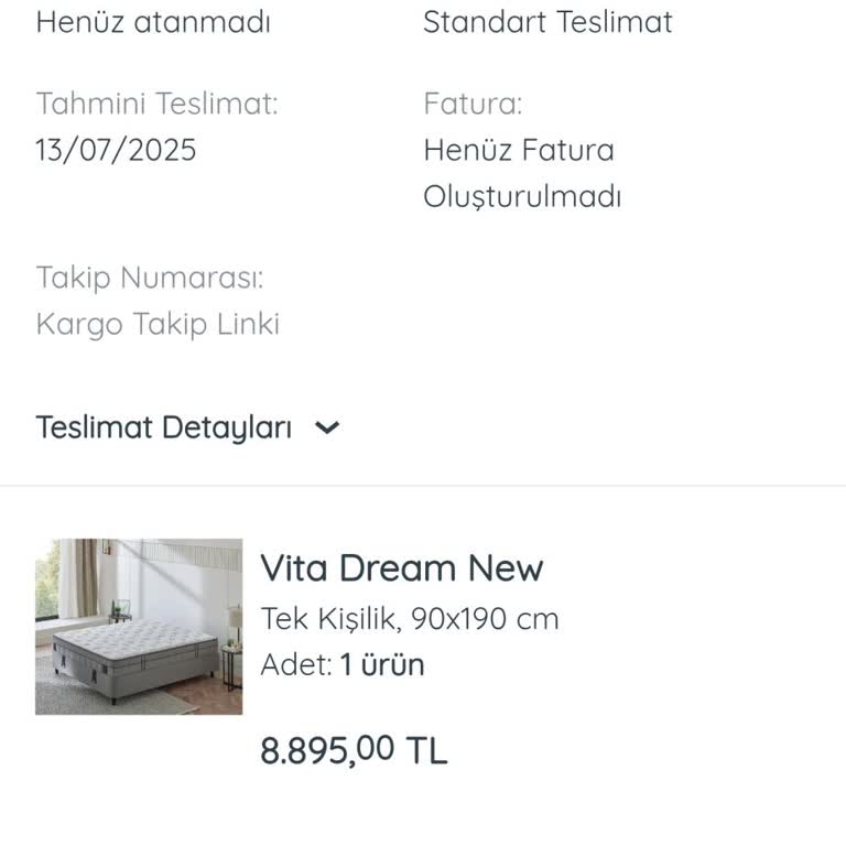 Yataş Puffy Yatak Teslim Edilmedi, Müşteri Hizmetleri İlgisiz Ve Çözüm Sunmuyor