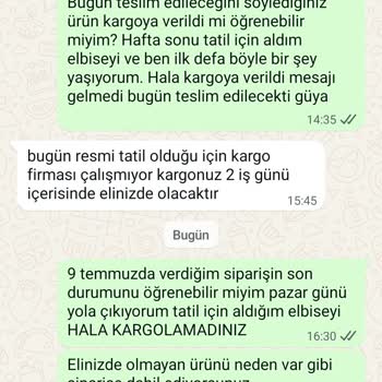 Teslim Edilmeyen Ürün Ve İade Talebine Cevapsız Kalan Müşteri