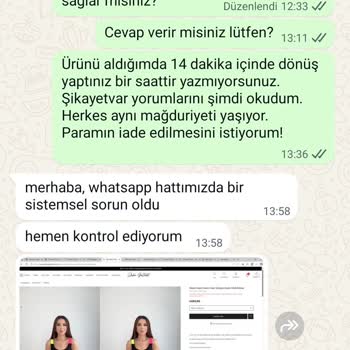 Teslim Edilmeyen Ürün Ve İade Talebine Cevapsız Kalan Müşteri