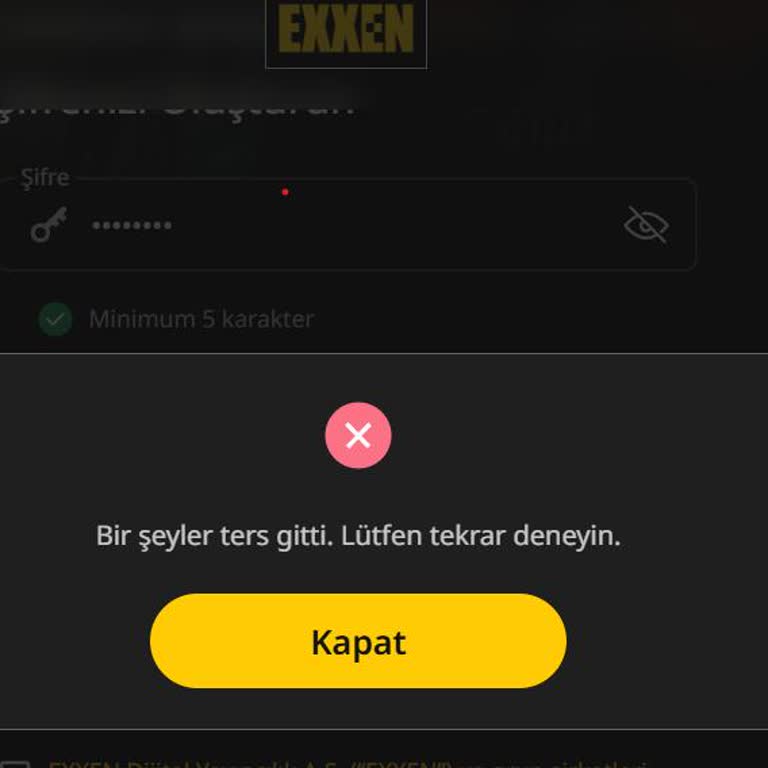 Trendyol Plus İle Exxen Üyeliği Başlatılamıyor Sürekli Hata Alıyorum