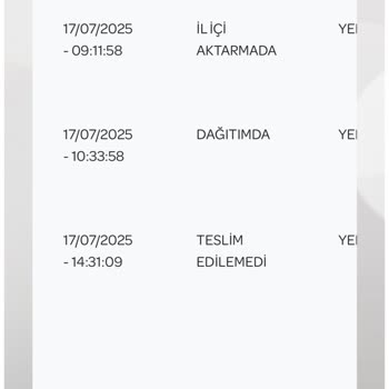 Kargo Teslimatında Sürekli Gecikme Ve Bilgi Karmaşası Yaşıyorum