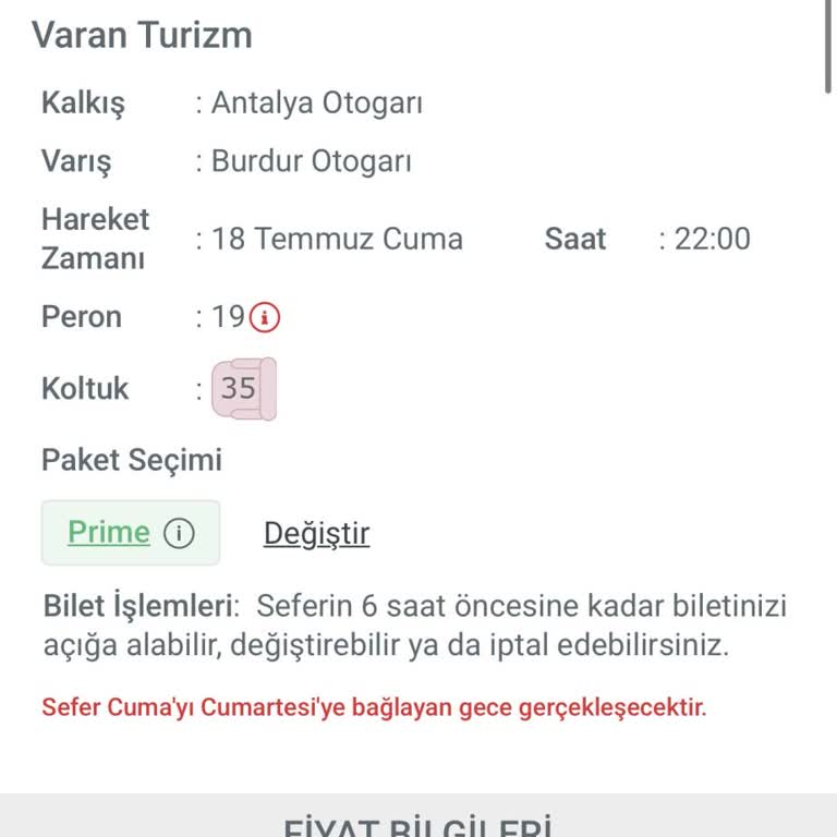 Prime Bilette Kesintisiz İptal Hakkı Verilmedi Mağdur Edildim