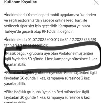 Vodafone Kampanyasında Hak Kaybı Ve Koşul Değişikliği Mağduriyeti