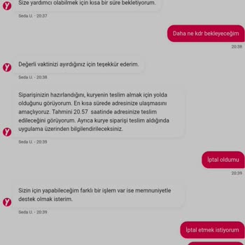 Geç Teslimat Ve Soğuk Kahve Nedeniyle Mağduriyet, İade Talebi