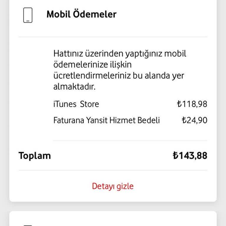 Vodafone Hattımdan İznim Dışında Yüksek Tutarlar Çekildi, Açıklama Ve İade Talebim Var