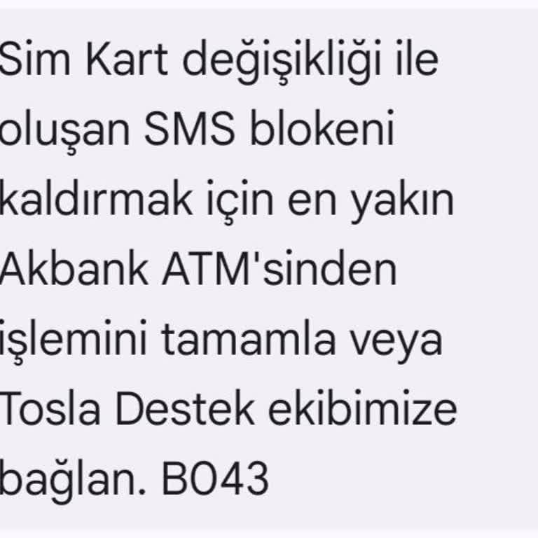 Sim Kart Blokesi Nedeniyle Hesabıma Erişemiyorum