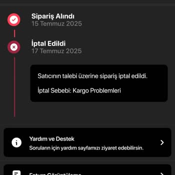 Ürün İptal Edildi Para İadesi Yapılmadı Mağduriyetim Giderilmiyor