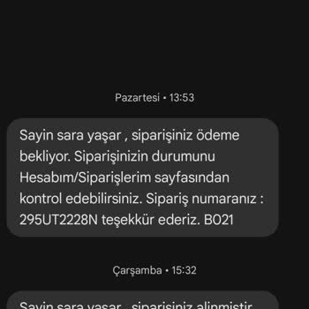 Siparişim Gönderilmiyor, Sürekli Oyalandım Ve Dönüş Yapılmıyor