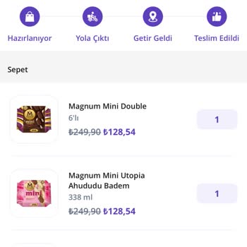 Getir Hemen Yanlış Ürün Gönderdi Bilgilendirme Yapılmadı