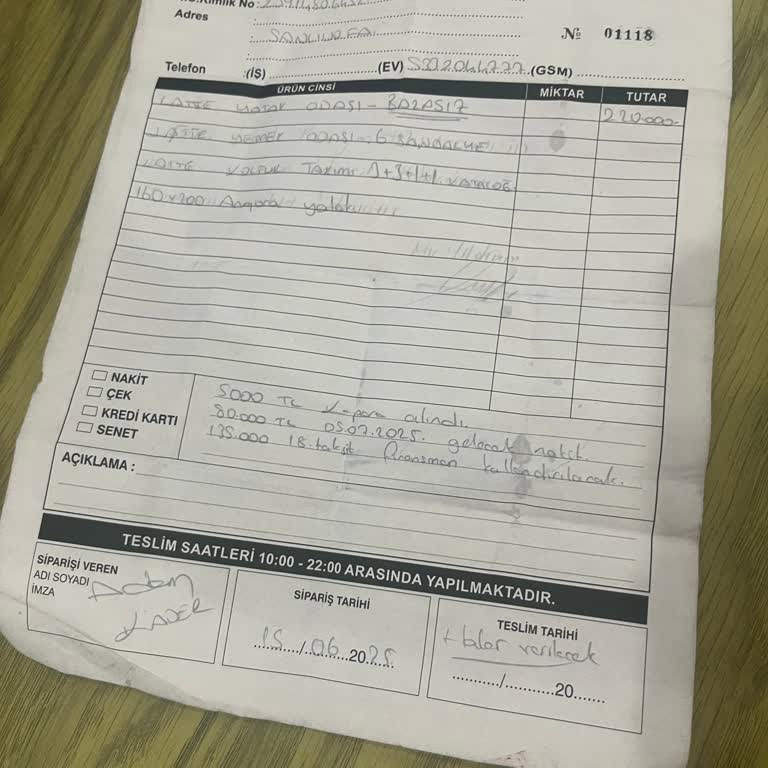 Mobilya Teslimatında Sürekli Oyalama Ve Eksik Ürün Mağduriyeti