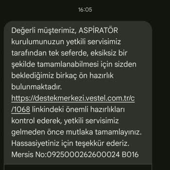Vestel Ankastre Set Kurulumunda Mesafe Bilgisi Ve Yetkili Servis Çelişkisi