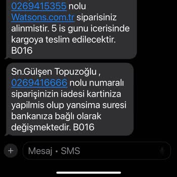 Sipariş İptali Sonrası İade Yapılmadı, Hediye Çeki Geçersiz Ve Muhatap Yok