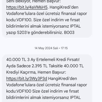 Başka Firmaların İsmiyle Gelen SMS'lerden Rahatsızım