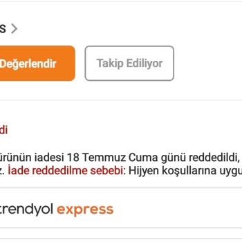 Yanlış Beden Gönderimi Ve İade Engeliyle Müşteri Mağduriyeti