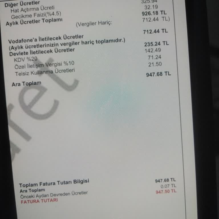 Vodafone Haksız Hat Açma Kapama Ücreti Mağduriyeti