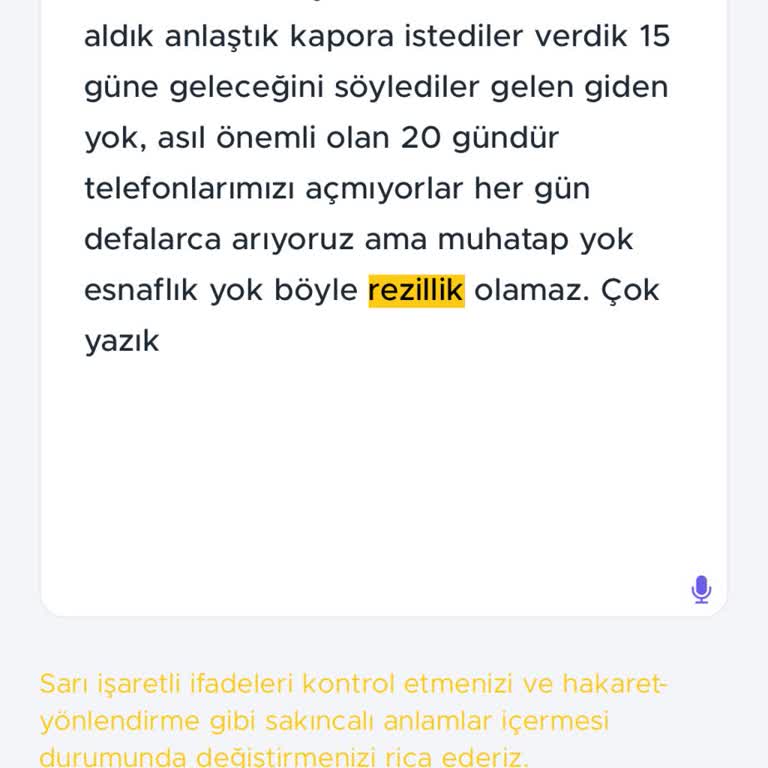 Teslimat Gecikmesi Ve İletişimsizlik Nedeniyle Hayal Kırıklığı