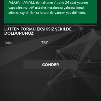 Mars Bahis Sitesinde Yatırım Sonrası Hesaba Para Geçmemesi Ve Destek Sorunu