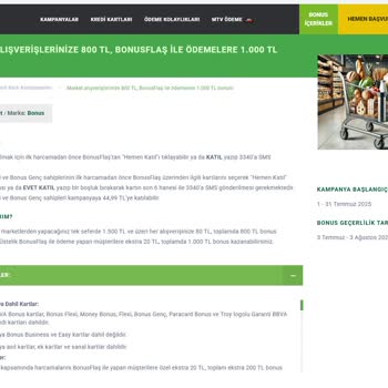 Migros Yanlış Pos Seçimi Nedeniyle Kredi Kartı Kampanyalarından Yararlanamama Mağduriyeti