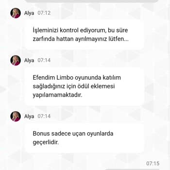 Bonus Kazancım Haksız Şekilde Verilmedi